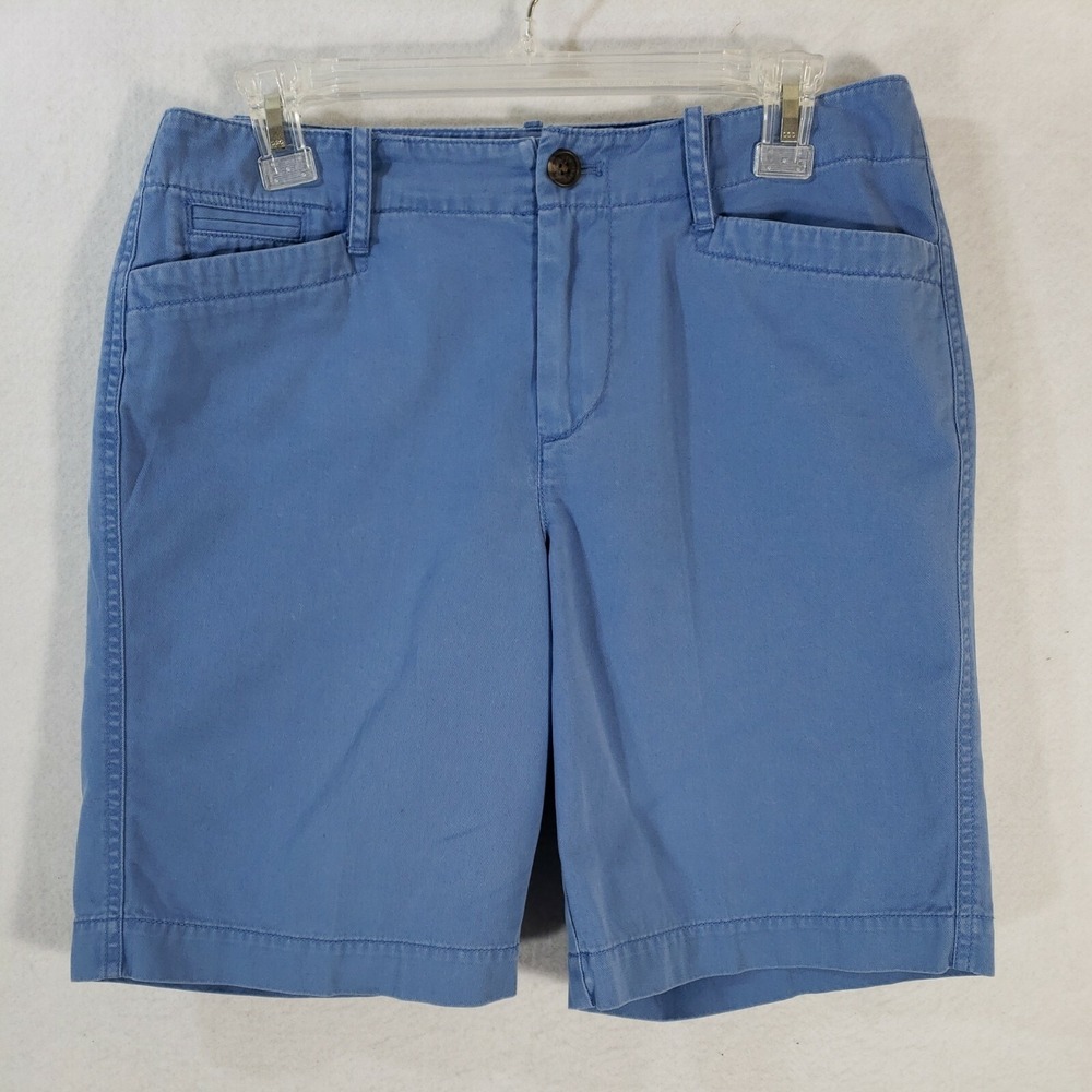 Lauren Ralph Lauren Women 4 Bermuda Shorts Blue Jeans Co Cotton Nautical Casual